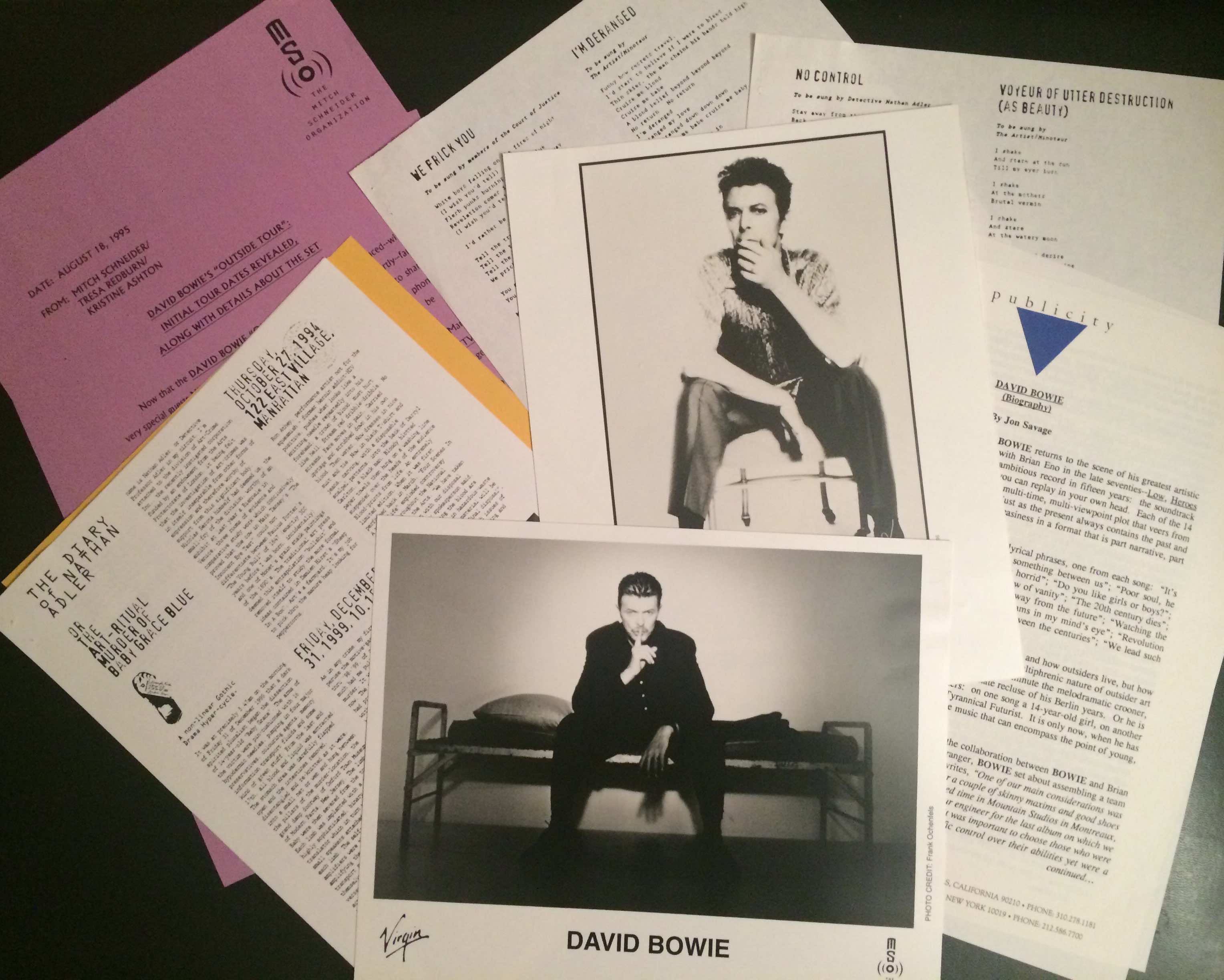 david bowie press kit Outisde