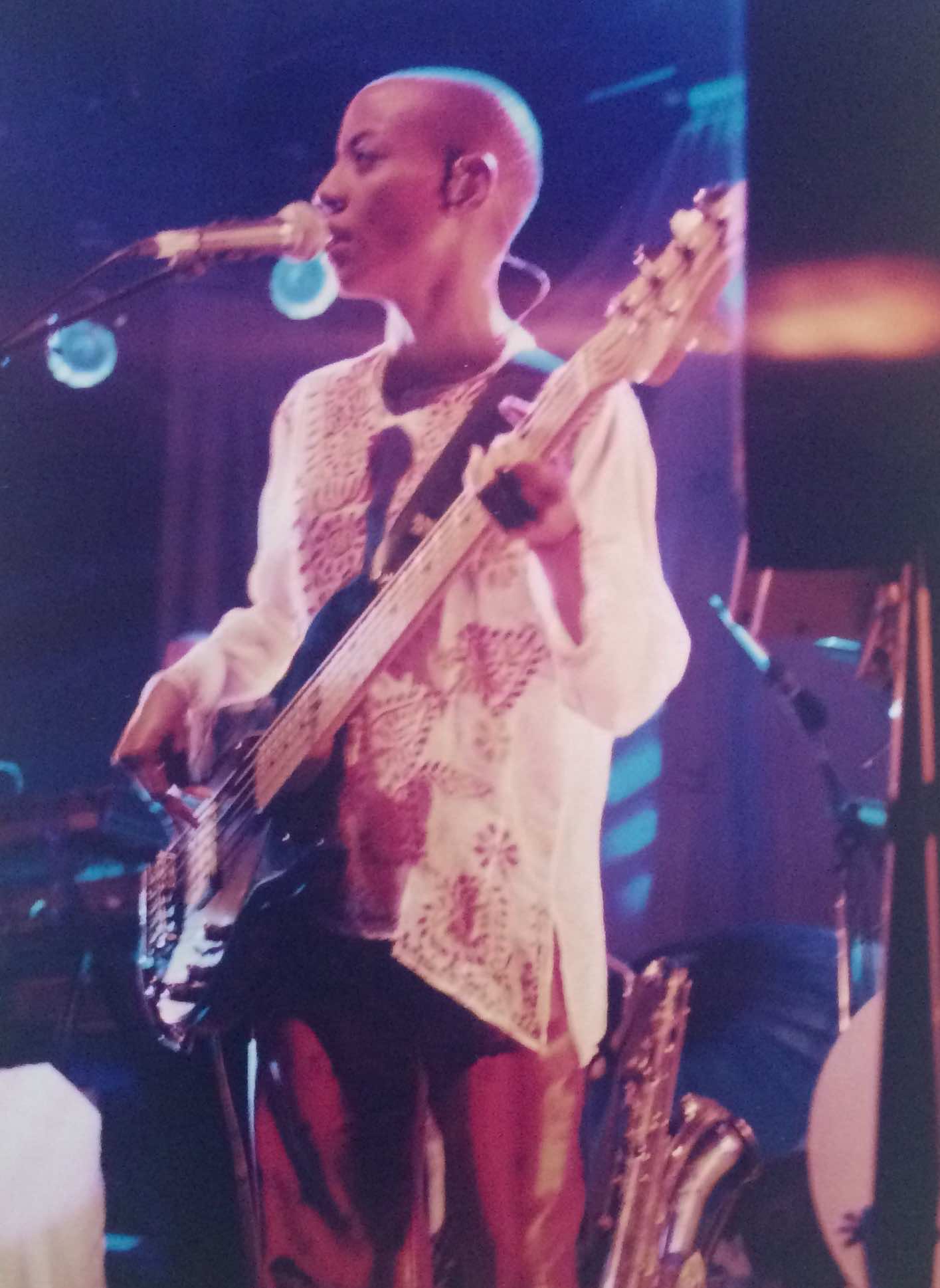 Gail Ann Doresy by Kelley Curtis outside Chili Pepper 10-7-97