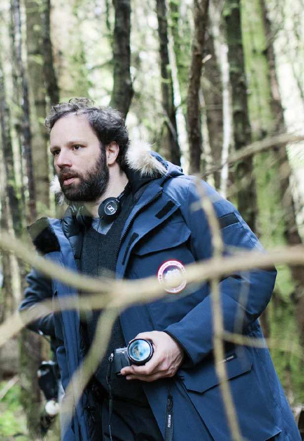 Yorgos Lanthimos on the set of The Lobster