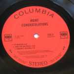 Congratulations LP label Disc 1, Side A