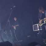 (From left): Thomas Mars, Laurent Brancowitz and Deck D’Arcy of Phoenix at the Fillmore. Photo by Hans Morgenstern.