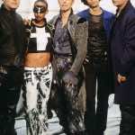 From left: Garson, Gail Ann Dorsey (bass, vocals), Bowie, Sterling Campbell (drums), Reeves Gabresl (guitar), circa 1996
