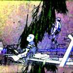 Garson and Bowie. Image by Mike Garson.