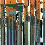 Drums digital art cover art by Brian Eno. Image courtesy of Warp Records.