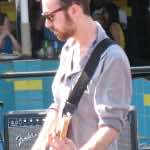 Max Bloom with Yuck on the Lido Deck, Sunday on the Weezer cruise (1/22/12). Photo by Hans Morgenstern.