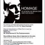 Flyer for “Homage to Eno”