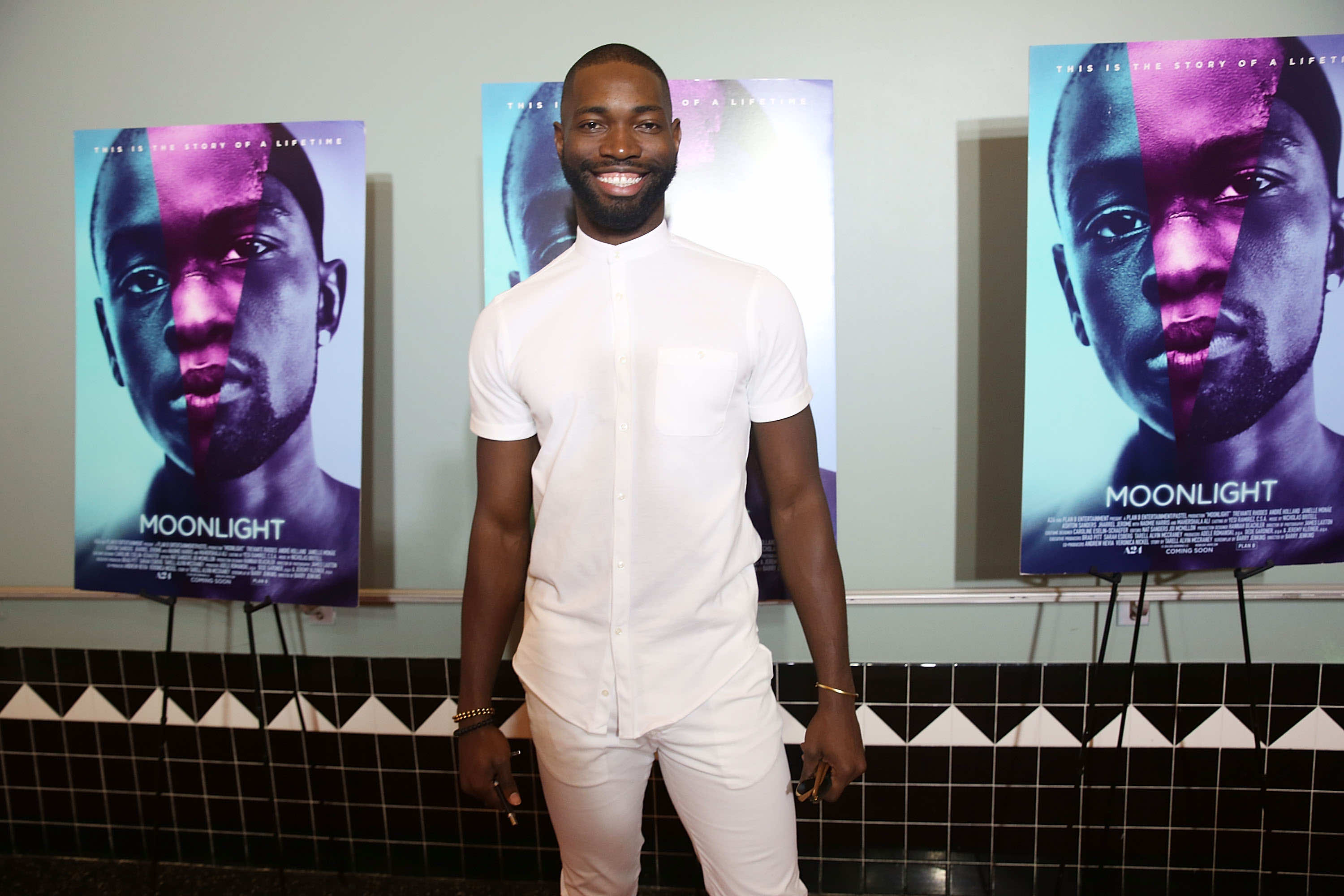 Tarell Alvin McCraney attends "MOONLIGHT" Cast & Crew Hometown Premiere in Miami (Photo by Aaron Davidson/Getty Images for A24)